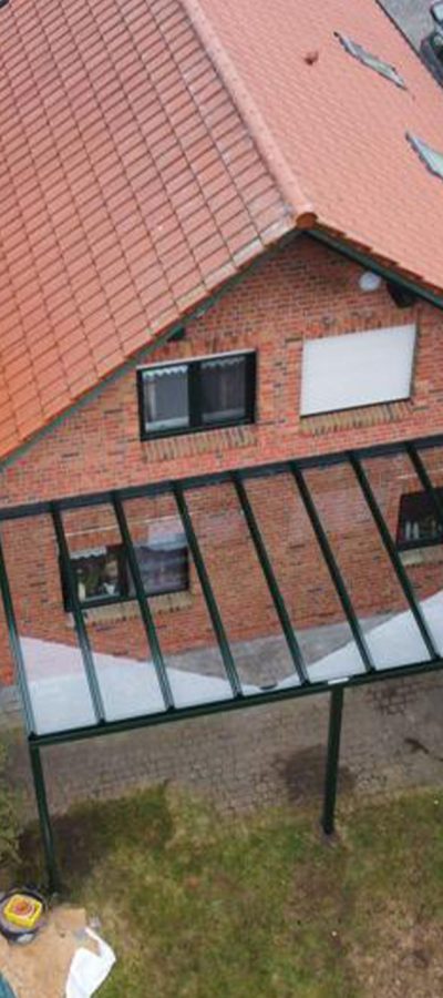 Terrassenüberdachung grün
